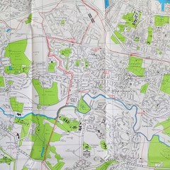 Geographia Large Scale Colour Street Plan: Greater Glasgow.