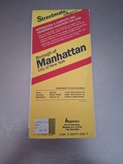Streetmate By Hagstrom Borough Of Manhattan City Of New York Used VG Condition.