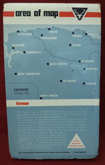 VINTAGE ORDNANCE SURVEY ONE-INCH TOURIST MAP – PAPER – EXMOOR – 1967