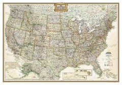 NATIONAL GEOGRAPHIC: UNITED STATES EXECUTIVE WALL MAP By National Geographic
