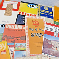 Vintage Ordnance Survey Shell Michelin BP AA British Road Travel Maps Bundle x33
