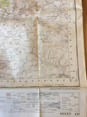 1952 Ordnance Survey One Inch Seventh Series Map 127 Aberystwyth (incl Towyn )