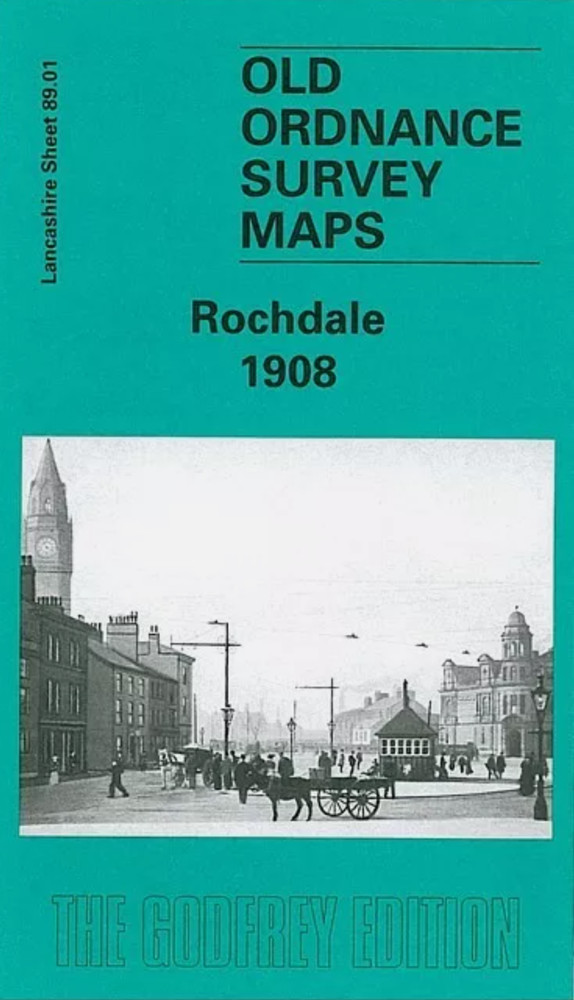 MAP OF Rochdale 1908 Lancashire Sheet 89.01 NEW 9781841513843