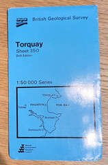 Geological survey map Torquay Ordinance Survey Drift Sheet 350 1976