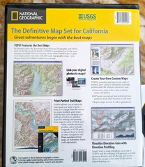 National Geographic Topographic Maps California – 10 CD-ROMS – USGS 7.5 min Topo