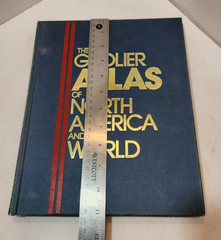 1984 Hardcover Grolier Atlas Of North America And The World
