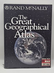 The Great Geographical Atlas Hardcover Rand McNally Staff World