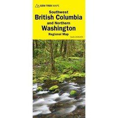 Canada 1:840k Gem Trek Southwest British Columbia & Northern Washington Map