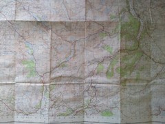 Vintage Ordnance Survey Cloth Map, 107 – SNOWDON, 7th Series, 1965