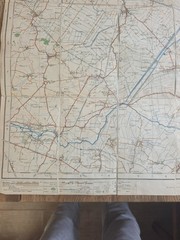 Ordnance Survey Ely 1920 Sheet 75 Contoured Road Map