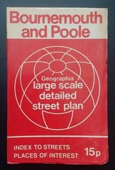 Geographia Large Scale Detailed Street Plan: Bournemouth and Poole.