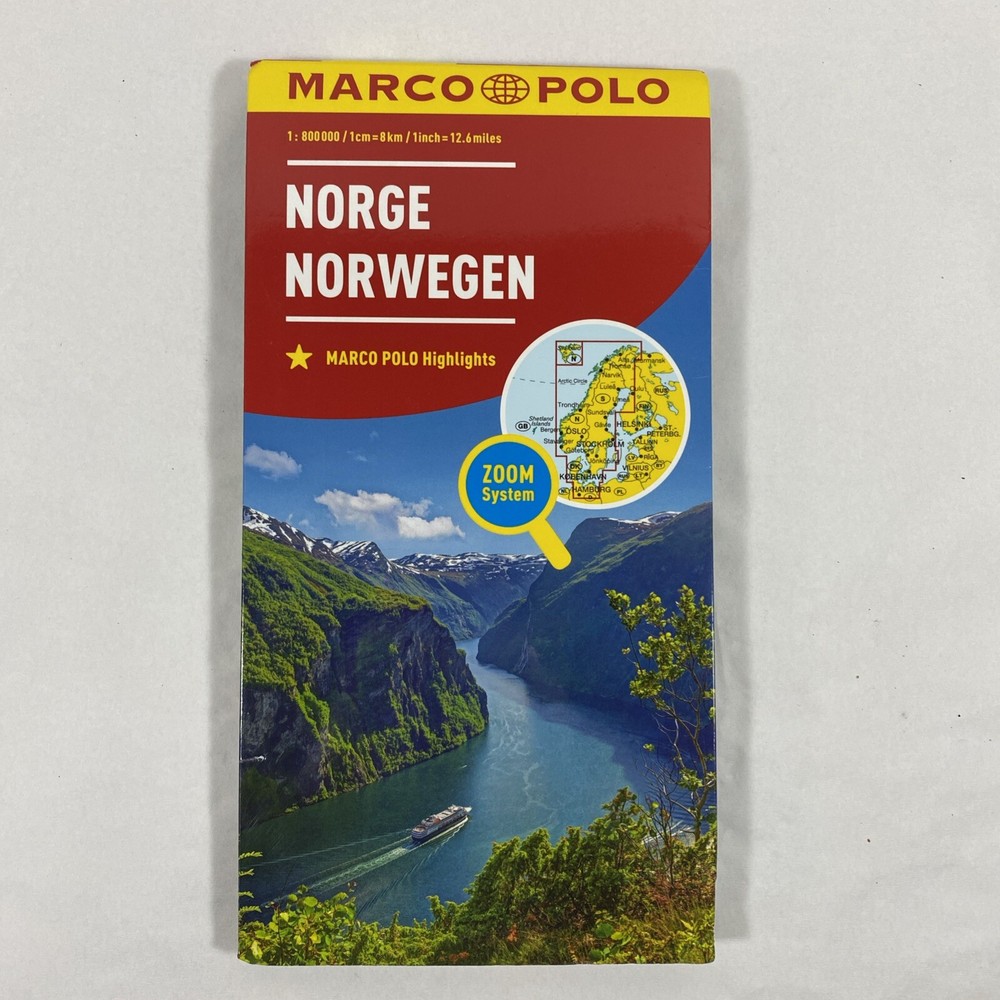 Marco Polo Norway Map LÄNDERKARTE NORWEGEN 1: 800 000 by Marco. Polo 2022