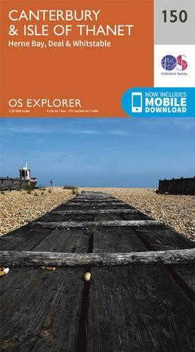 Canterbury and the Isle of Thanet (Map) OS Explorer Map