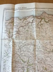 1934 Ordnance Survey One Inch Fifth Edition Cloth Map 119 Exmoor (incl Dulverton
