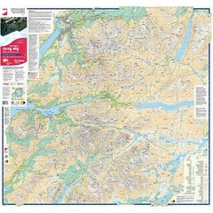 Ben Nevis Mountain Map Glen Coe Harvey BMC Approved Waterproof Tough Portable