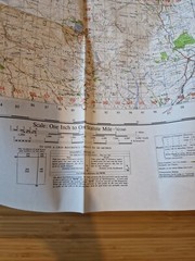 Ordnance Survey Map Of Great Britian – WENSLEYDALE- 1966 – 1/63360