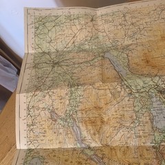 Ordnance Survey Map The Lake District One Inch Cloth 1948