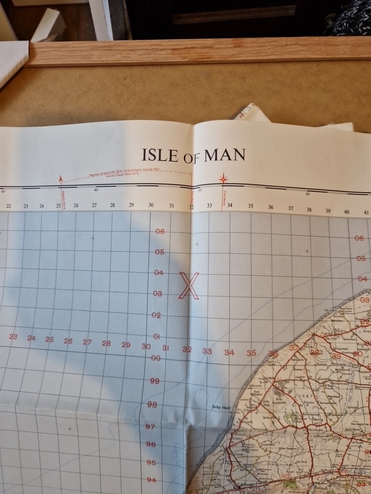 Ordnance Survey Map Of Great Britian – ISLE OF MAN – 1963 – 1/63360