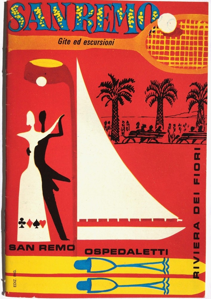 Vintage 1980s Tourist Booklet San Remo Italy Brilliant Background Info