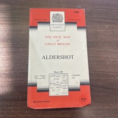 ALDERSHOT Sheet 169 1959 CLOTH Seventh Series Ordnance Survey One Inch Map
