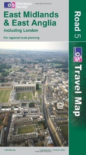 East Midlands and East Anglia Including … by Ordnance Survey Sheet map, folded