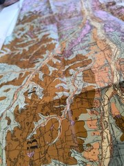 Geological survey map of Berkshire. Reading Hungerford. Sheets 267 and 268. 1971
