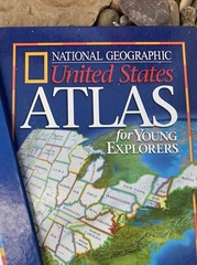 National Geographic World & US Atlas Books. Used