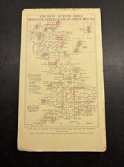 Vintage Ordnance Survey Map 7th series One Inch Cloth Mounted Llandovery