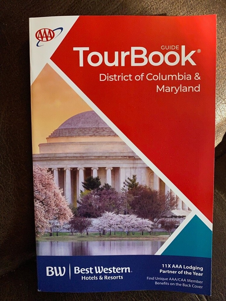 District of Columbia & Maryland DC Tour Book Guide Atlas Maps Events Hotels 2021