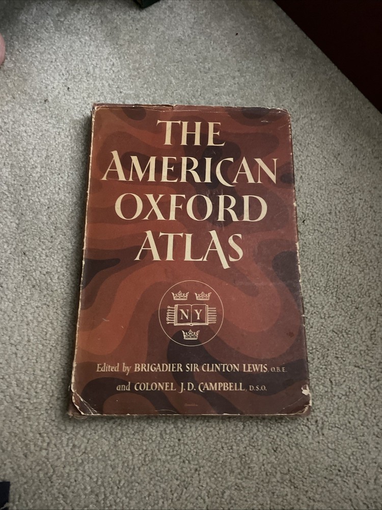 The American Oxford Atlas 1951 Oxford University Press Hardcover. With Cover.