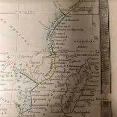 Antique late 1800’s Map of AFRICA by Darton & Clark Very Rare – (1766)