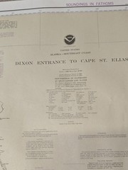 NOAA Chart 16016 Dixon Entrance Cape Elias Alaska 33in x 44in Map