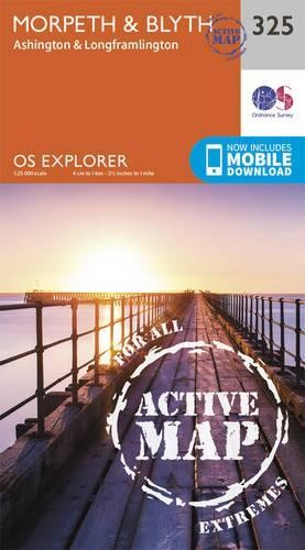 Morpeth and Blyth (Map) OS Explorer Active Map