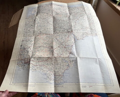 Somerset/Devon Motoring, Hiking vintage map Circa 1930s/40s