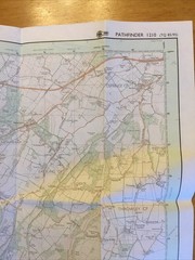 1992 Ordnance Survey Pathfinder Map 1210 TQ 85/95 Harrietsham (incl Wormshill )