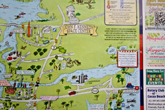 Cocoa Beach Florida attractions and dining map 2025