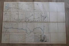 Vintage Map 1880s? Cloth Backed Ordnance Survey Great Yarmouth Norfolk Suffolk