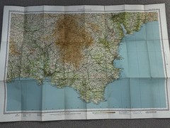 Job lot of 14 vintage maps, including Bartholomew’s Half Inch Cloth Maps