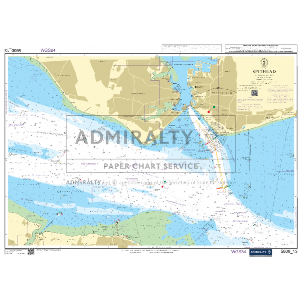 Admiralty Small Craft Chart 5600_13: Spithead