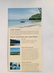 Vintage Travel Guide with Map – Cape Panwa – Phuket – Thailand – 1/3/13