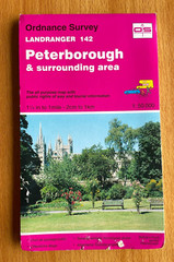 OS Ordnance Survey Landranger Map 142 Peterborough & Surrounding Area 1991