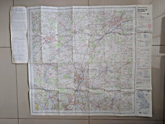 Winchester and Basingstoke Map Ordnance Survey 1:50000 1st Series Sheet 185 1974