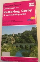 1994 Landranger Ordnance Survey Map 141 Kettering, Corby And Surrounding Area