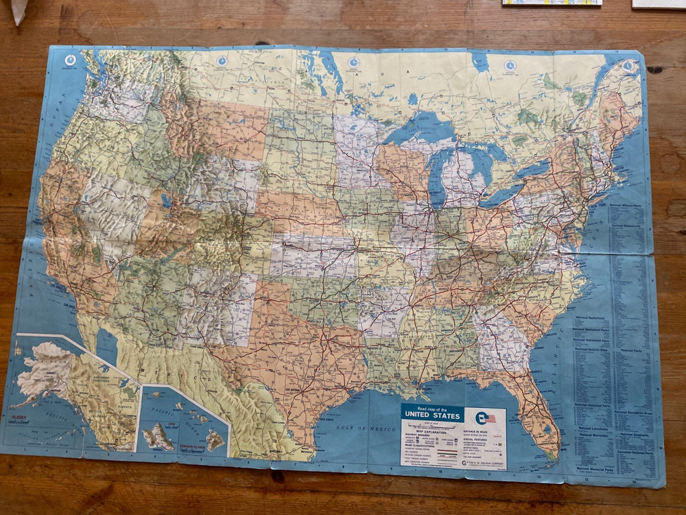 Map Of The USA 1970 Department Of Commerce