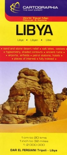 LIBYA (CARTOGRAPHIA COUNTRY MAPS) (ENGLISH, FRENCH AND **BRAND NEW**