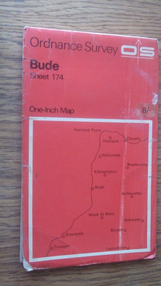 One-Inch Map of Great Britian Sheet 174 Bude : Ordnance Survey