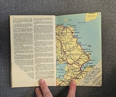 Original Vintage Antique With Texaco Through Ireland Road Map Folding Map Keady