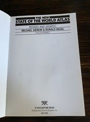 The New State of the World Atlas Paperback 1987 KIDRON Michael and Segal Ronald