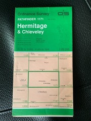 Ordnance Survey Map Pathfinder 1171 Hermitage Chieveley 1:25000 SU 47/57