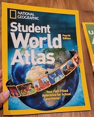 National Geographic Student World Atlas & Kids United States Atlas Book Lot Of 2